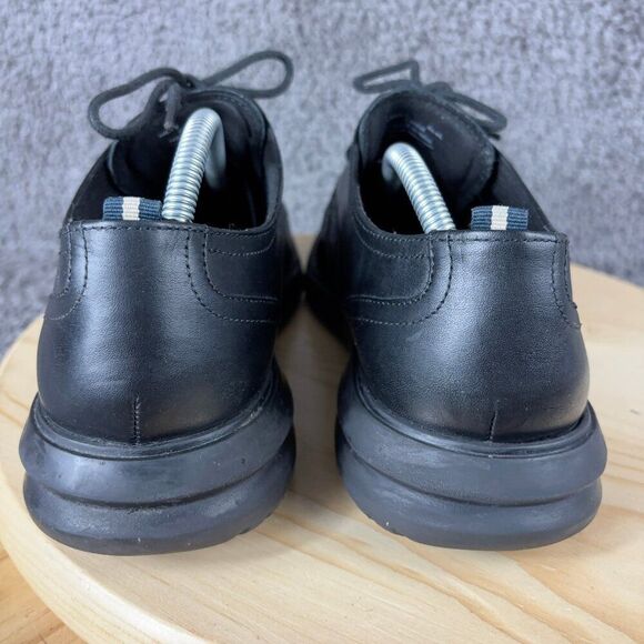 Cole Haan Grand+ Oxford Wingtip Mens Size 9.5 Leather Black Lace Up Casual Shoe - Picture 4 of 8